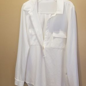 White button down